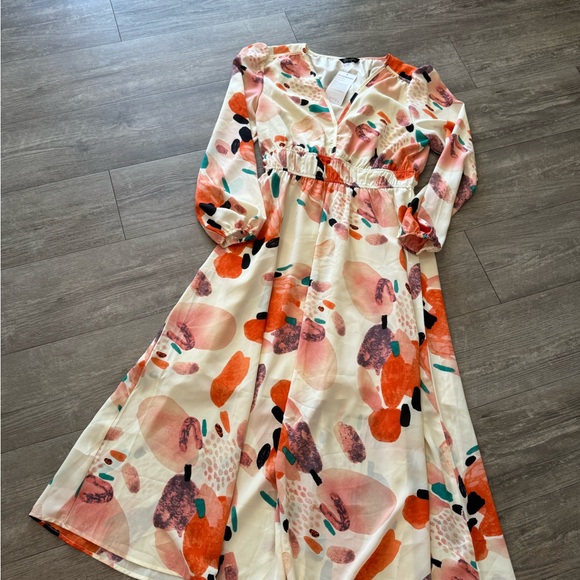 LAST PRICE🍒🤍 PRETTY GARDEN fall boho maxi dress 🌷 - Picture 8 of 13